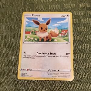 Eevee Trading Card - Yellow Border